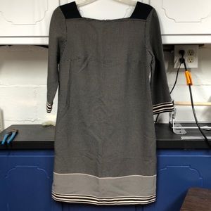 Ann Taylor Black and cream color print dress